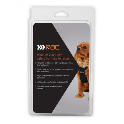 RAC 2 In 1 Car Harness Medium Max Chest 41-58cm (16-23")