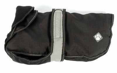 2 In 1 Black Dog Coat 35cm (14")