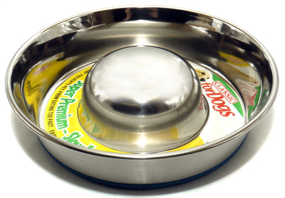 Super Prem S/Steel Non Tip Slow Feeder 1700ml (240mm Dia)
