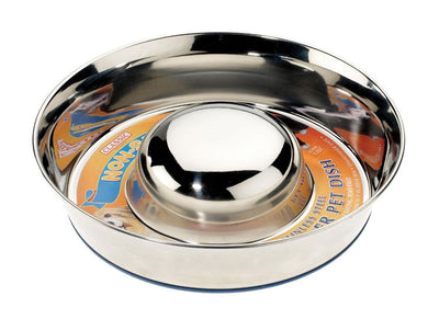 Super Prem S/Steel Non Tip Slow Feeder 2600ml (280mm Dia)