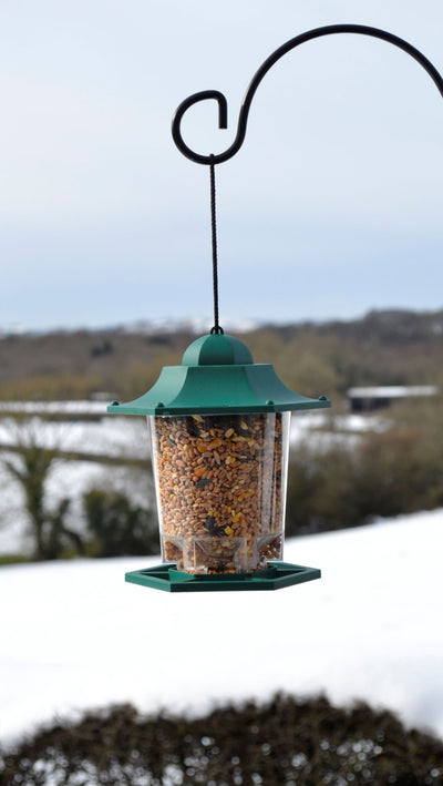Supa Plastic Lantern Seed Feeder Green