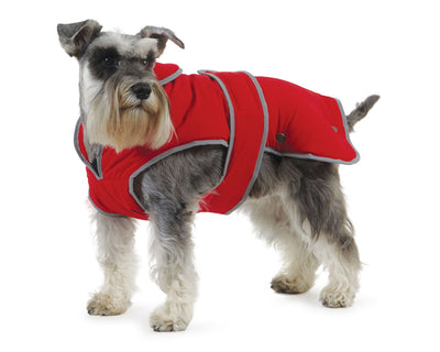 Stormguard Fleece Lined Coat & Chest Protector Red Medium