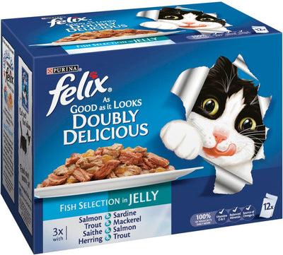 Felix Pouch Agail Doubly Delicious Gij Mv Fish 12x100g