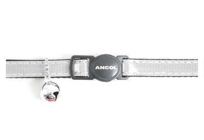 Safety Buckle Cat Collar Gloss Reflective Silver