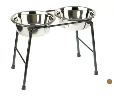 Classic High Stand Feeder & Dishes (2x 1600ml)