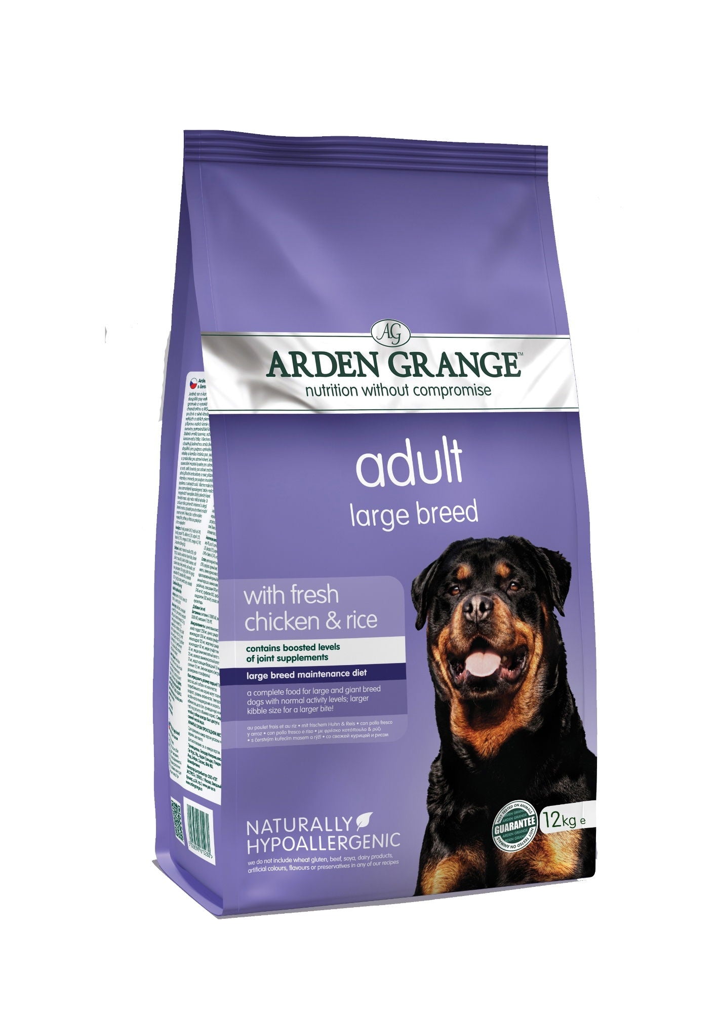 Arden Grange Adt Lge Breed With Fresh Chicken & Rice 12kg