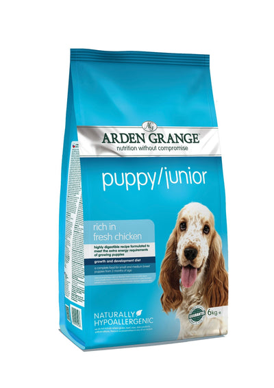 Arden Grange Pup/Jnr Rich In Fresh Chicken 6kg