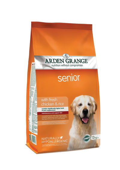 Arden Grange Snr With Fresh Chicken & Rice 12kg