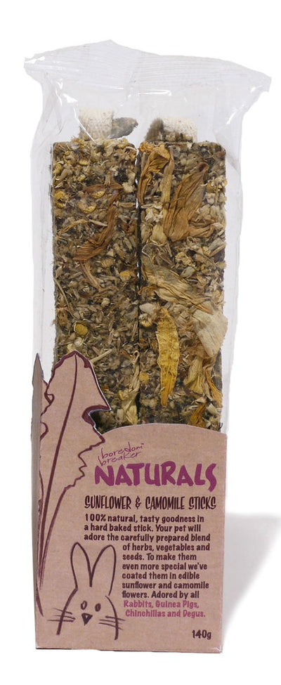 Boredom Breaker Natural Treats Sunflower&Chamomile Sticks