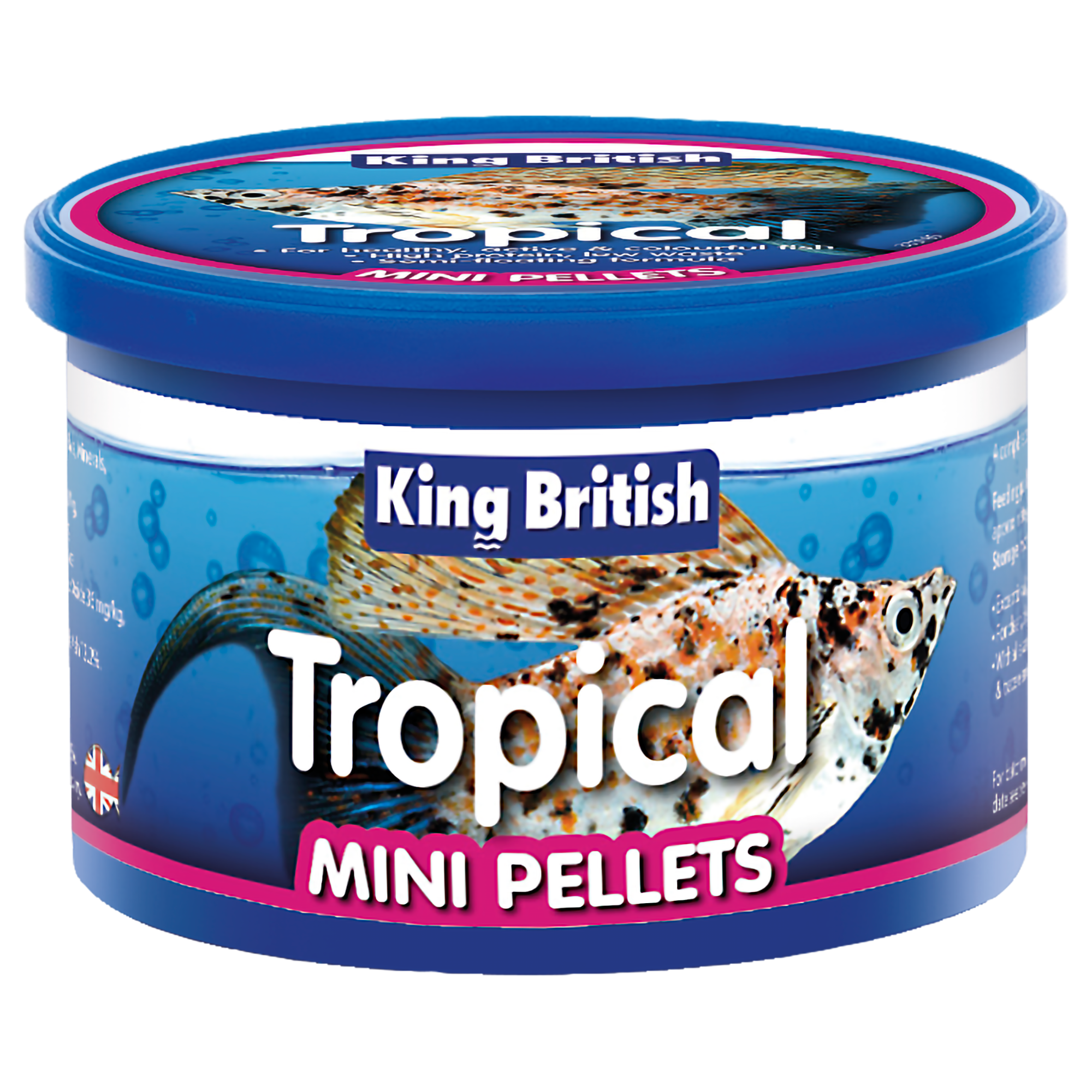 King British Tropical Mini Pellets 55g – Vital Pet Group