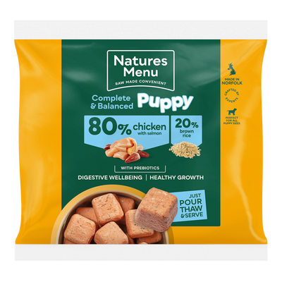Natures Menu Puppy 80/20 Complete and Balanced Chicken & Salmon 1kg