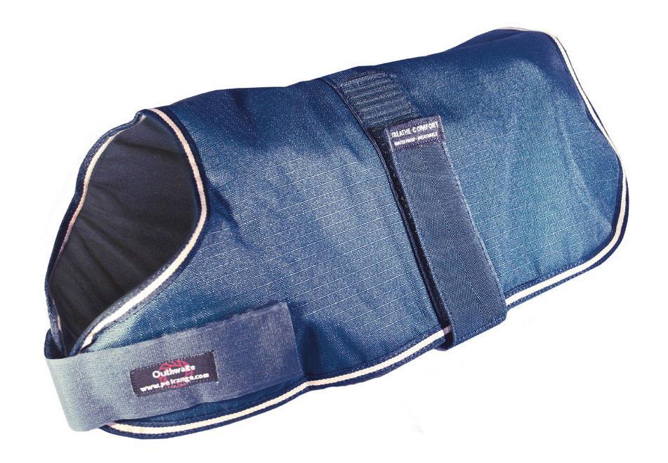 Outhwaites W/prf Padded Coat Navy Blue 46cm (18")