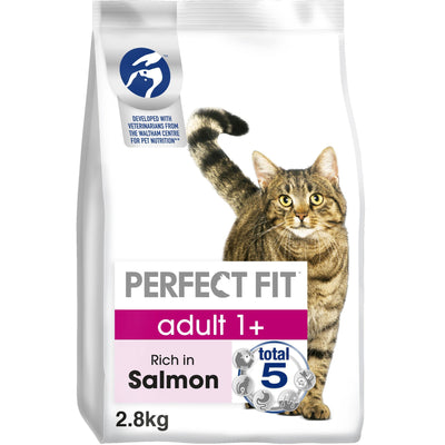 Perfect Fit Adult Dry Cat Food Salmon 750g