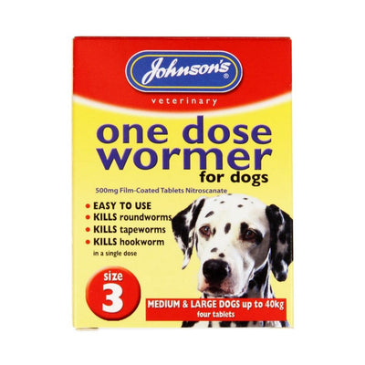 Jvp Dog Easy Dose Wormer - Size 3 Large Breeds 4 Tablets
