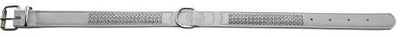 Nobby Dbl Back Swarovski Crystal Collar Grey 22mmx52cm