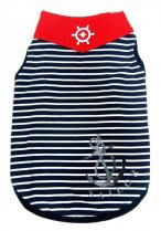 Happy Puppy Blue Striped Sailor Tank Xsml