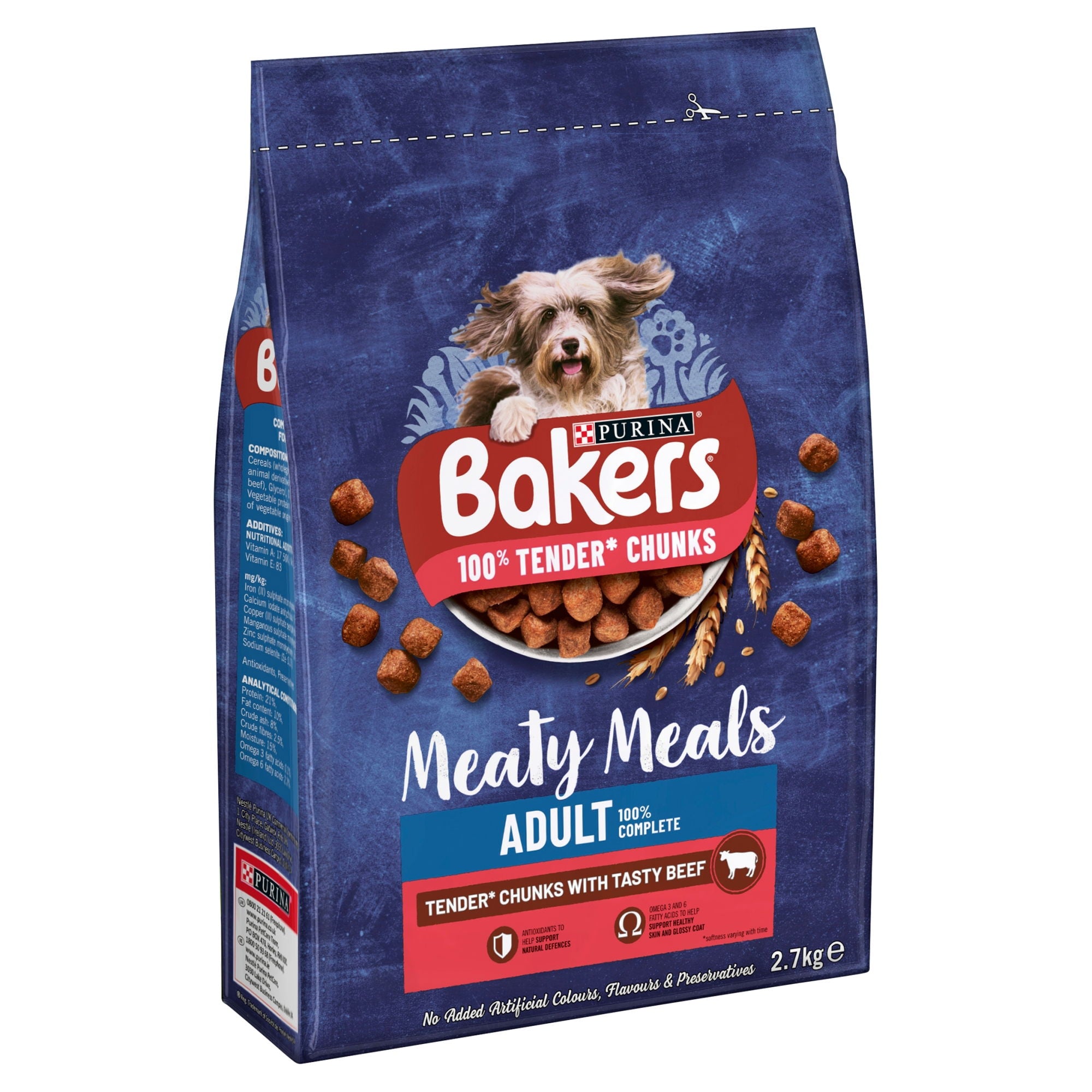 Bakers Complete Adult Meaty Meals Beef 2.7kg