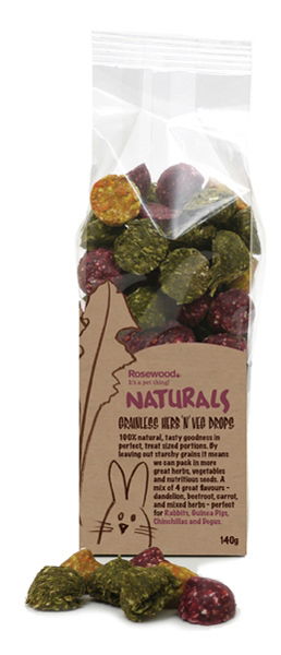 Naturals Grainless Herb N Veg Drops 140g