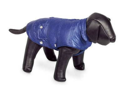 Nobby Danika Dog Coat Blue With Silver Dots 44cm