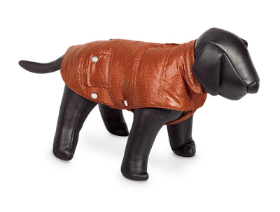 Nobby Danika Dog Coat Orange With Silver Dots 29cm