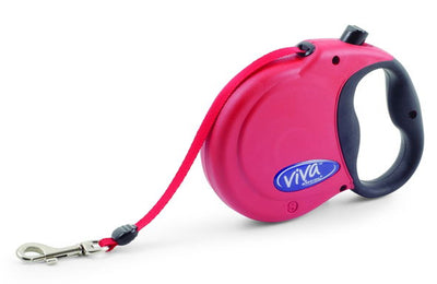 Viva Retractable Lead Tape Red Small 20kg-5m