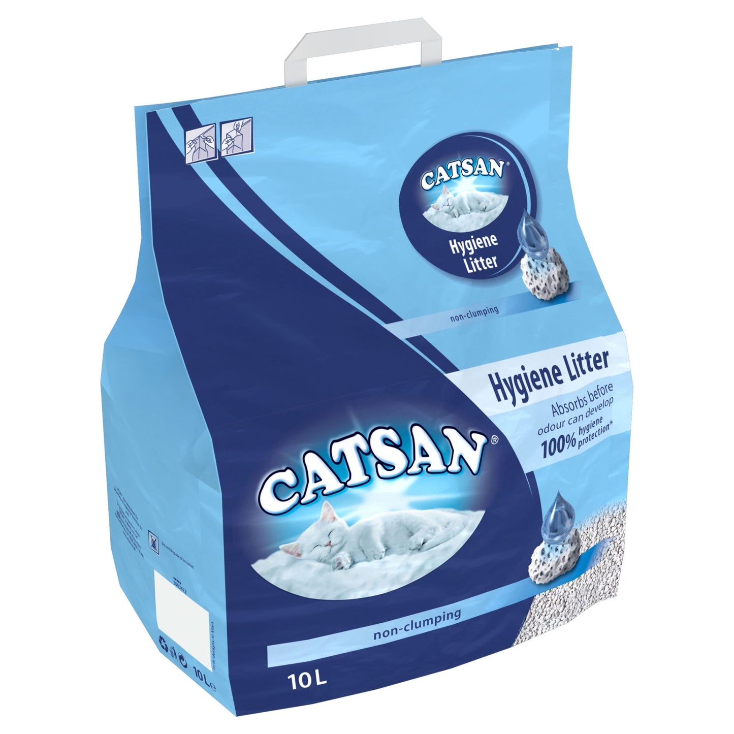 Catsan Hygiene Non-Clumping Odour Control Cat Litter 10L