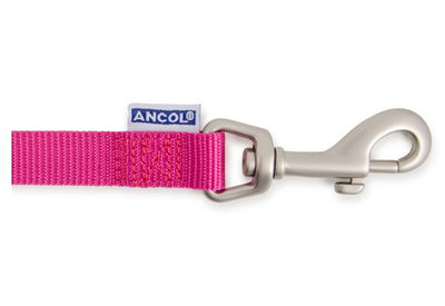 Viva Nylon Padded Snap Lead Pink 25mm X1m