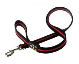 Oscar & Hooch Lead Sml Black & Red