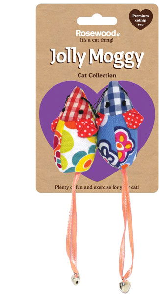 Jolly Moggy Patchwork Mice Duo