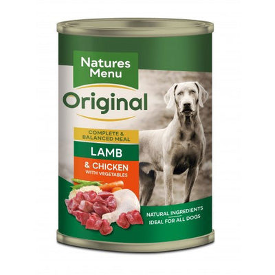 Natures Menu Dog Can Lamb & Chicken With Veg 400g