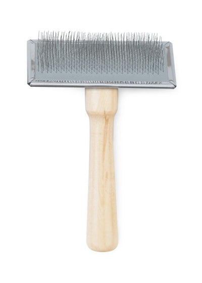 Heritage Wood Handle Soft Slicker Brush Med