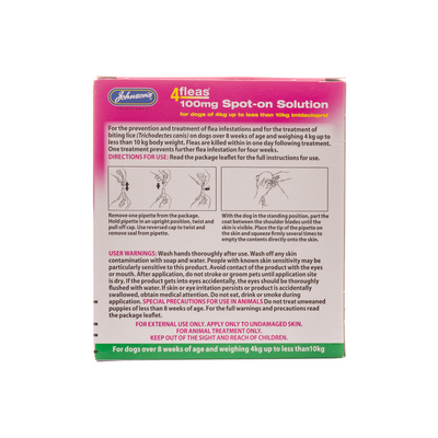 4fleas Spot-on Small Dog 2 Vial Pack