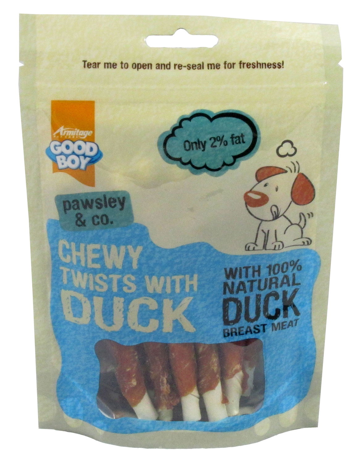 Good Boy Pawsley & Co Chewy Twists With Duck 90g – Vital Pet Group