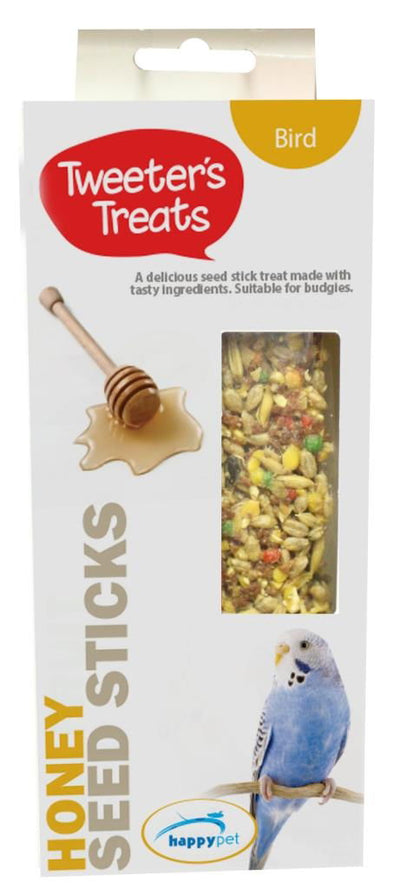 Tweeters Treats Seed Sticks For Budgies Honey