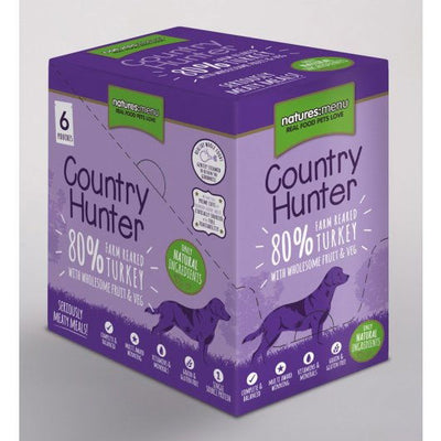 Natures Menu Country Hunter Dog Adult Pouch Turkey 6x150g