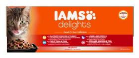 Iams Delights Cat Pouch Land Sea In Gravy 48x85g