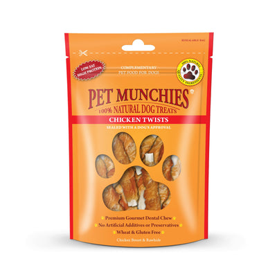 Pet Munchies Chicken Twists 80g
