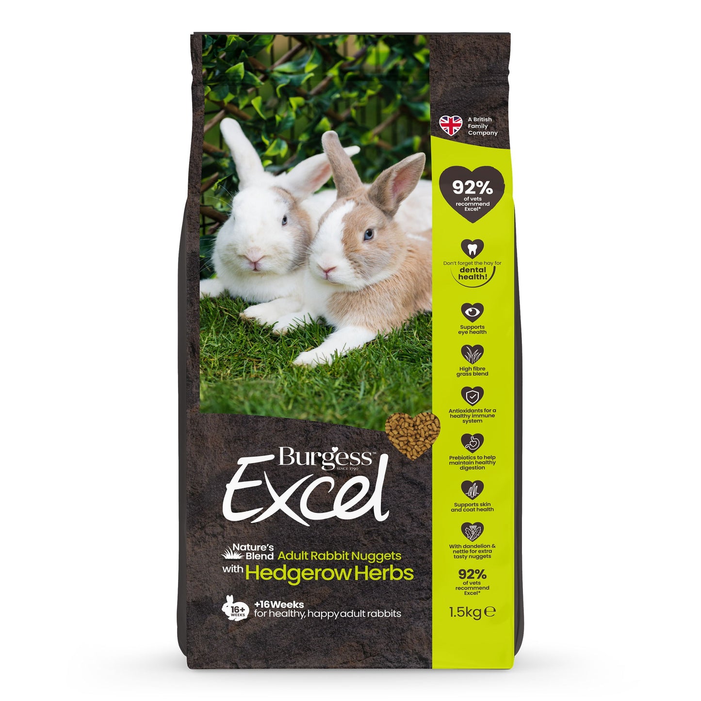 Burgess Excel Adult Rabbit Natures Blend 1.5kg