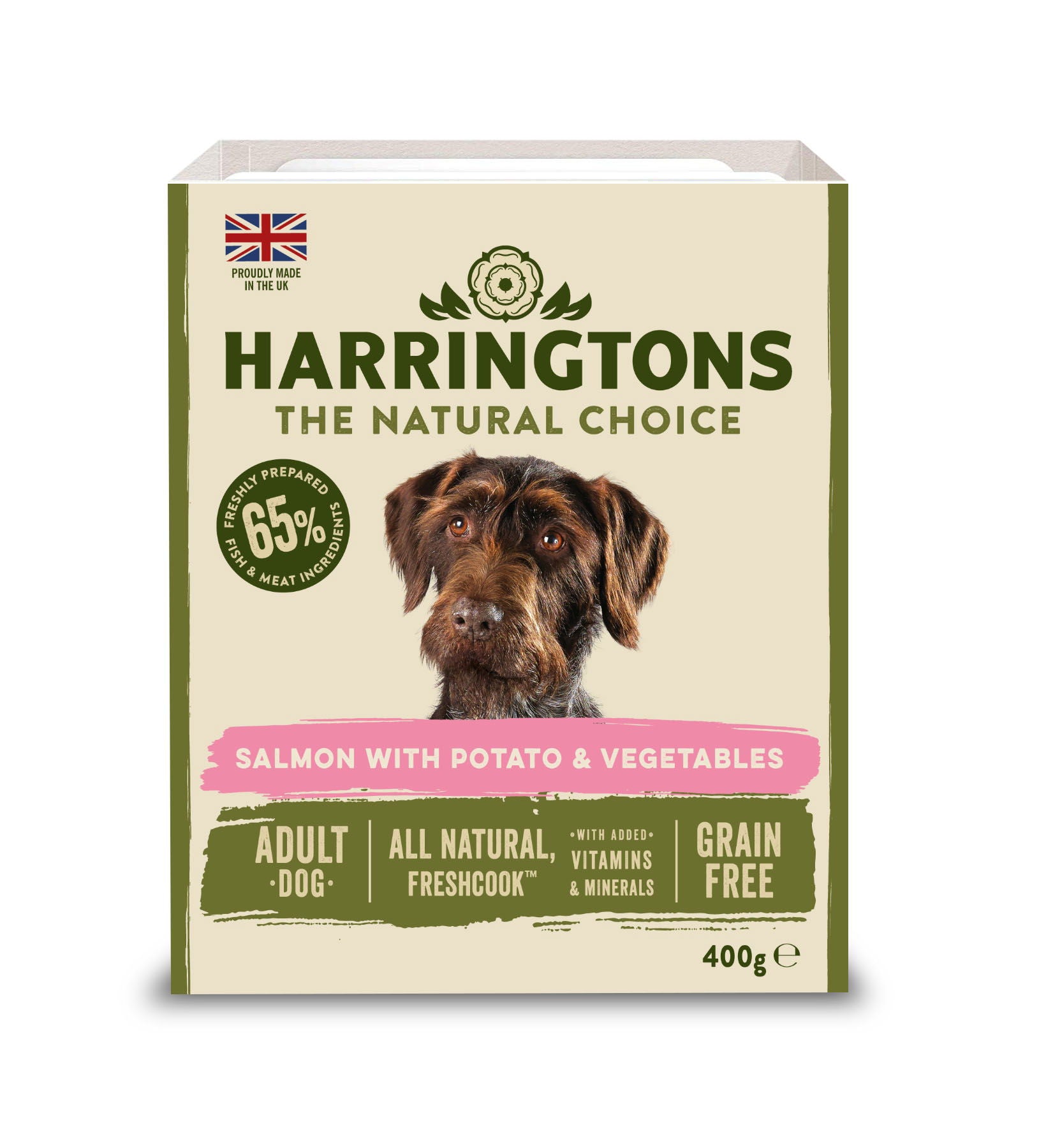 Harringtons Wet Salmon & Potato 8x400g