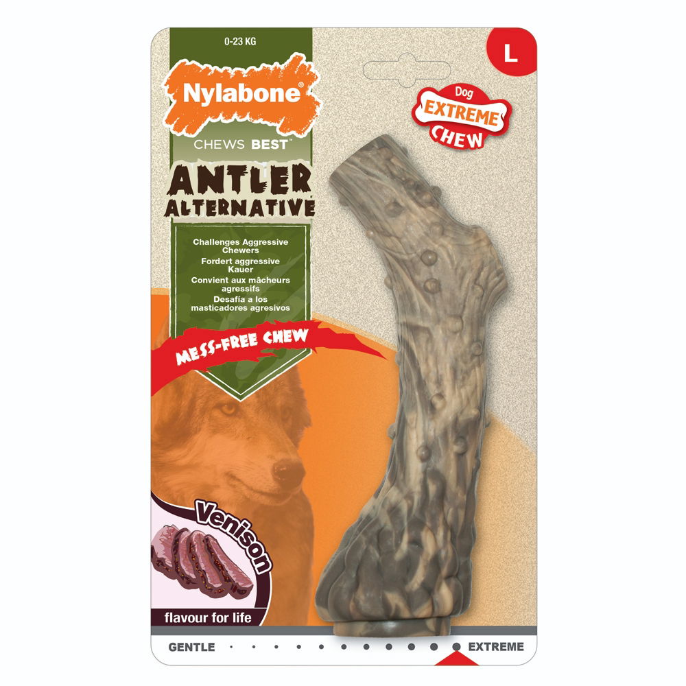 Nylabone Animal Alternative Antler Venison Flavour Large