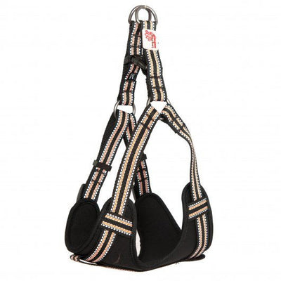 Long Paws Comfort Collection Harness Black Medium 42-65cm