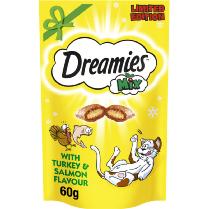 Dreamies Mix Cat Treats With Salmon & Turkey 60g