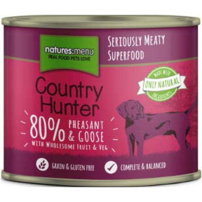 Natures Menu Country Hunter Meals Dog Can Pheasant And Goose 600g