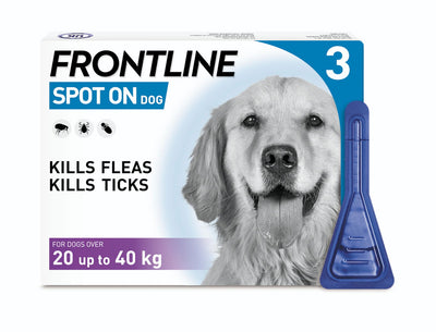 Frontline Spot On Lge Dog 20-40kg 3 Pipettes