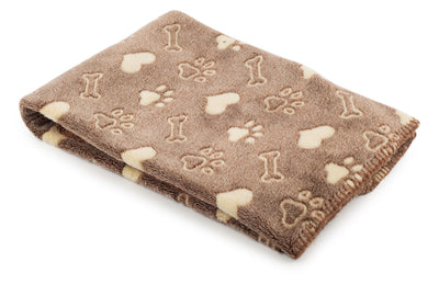 Sleepy Paws Dog & Cat Comfort Blanket Brown 74x74cm