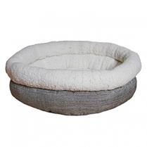 40 Winks Deep Round Bed Plush Tweed Teddy Bear 27"