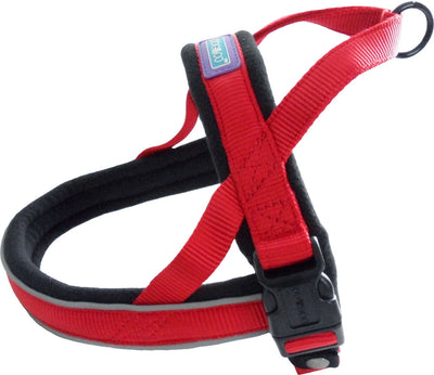 Dog&Co Nylon Norwegian Harness Reflective Pad Red Med