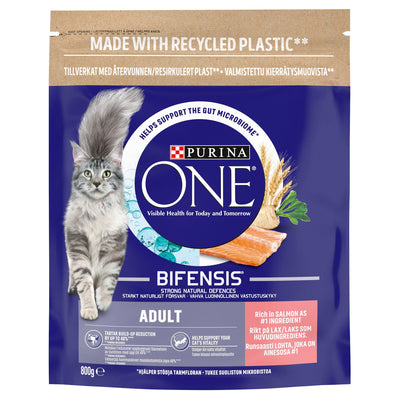 Purina One Adult Rich In Salmon & Whole Grains 800g