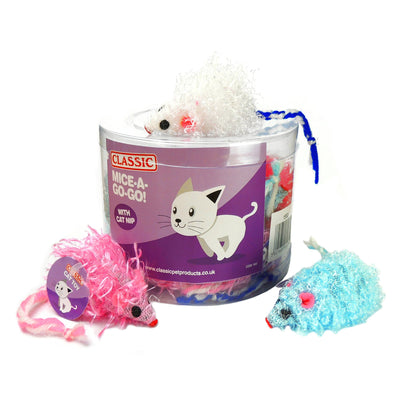 Classic Curly Cutie Mice 18pc x1