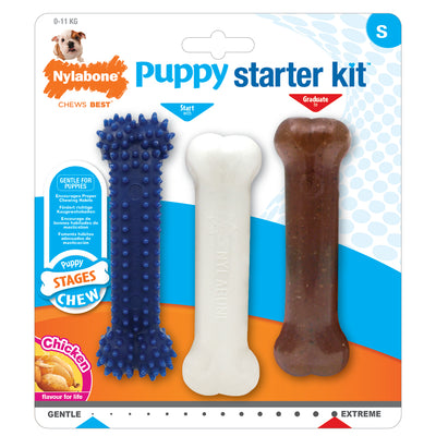 Nylabone Puppy Stages Chew Triple Pack Chicken Small